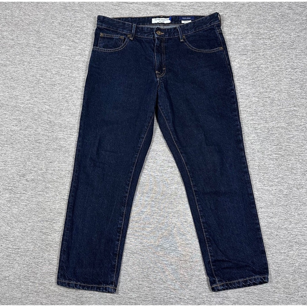 Peter Manning NYC Jeans Mens Size 32x25 Blue Denim Slim Fit Preppy City